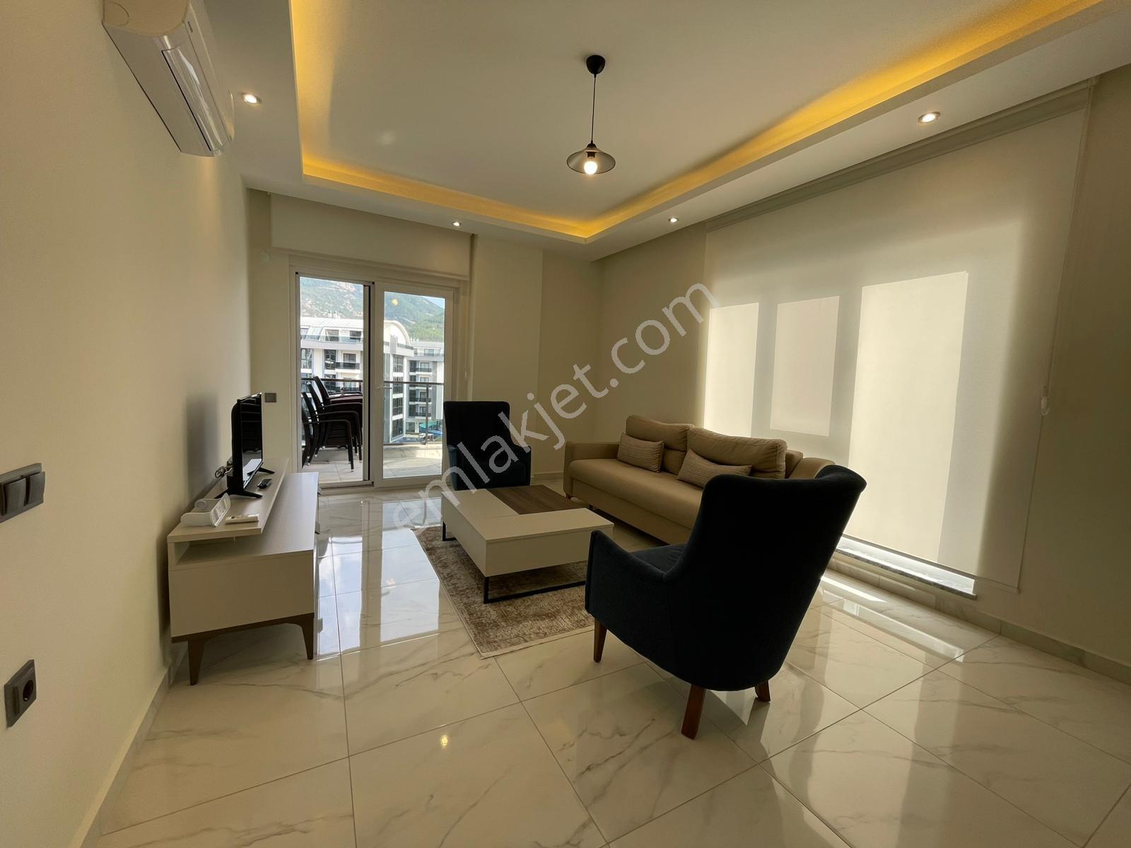 Satılık Eşyalı 1+1 Yeni Daire Alanya Oba Olıve Resort Sitesi - Görsel 20