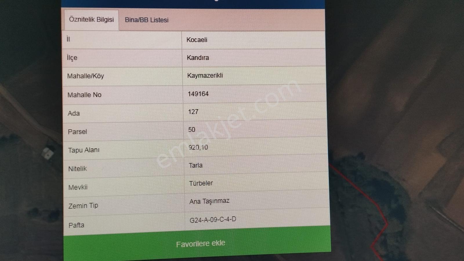 Kocaeli Kandıra Kaymazlarerikli 920 M2 - Görsel 3