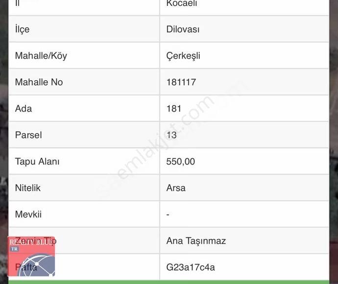 Kocaeli Dilovası'nda Satılık Konut İmarlı Arsa