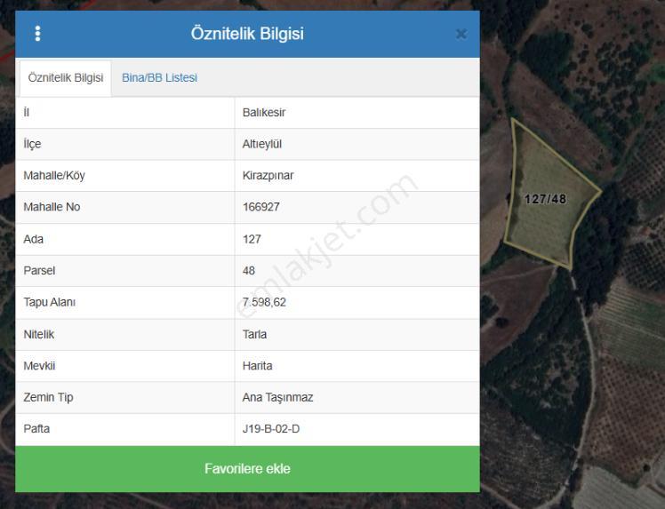 C21 Bal'dan Altıeylül Kirazpınar Köyünde Satılık Tarla - Görsel 15