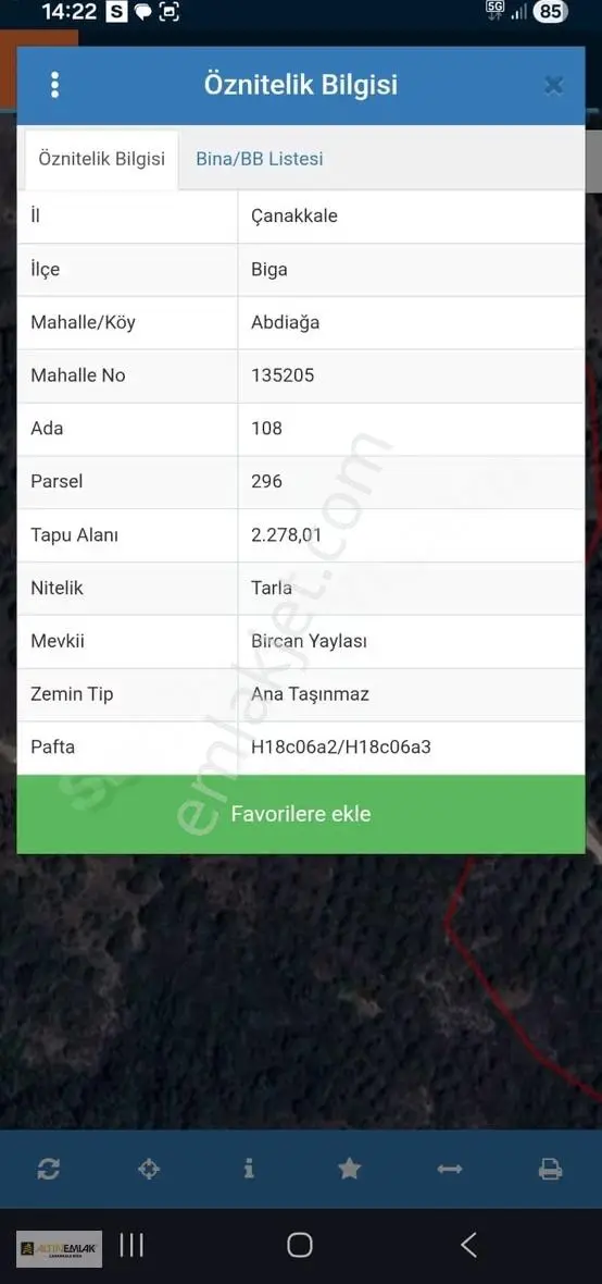 Biga Aptiağa Köyün'de Satılık Fırsat Tarla - Görsel 2