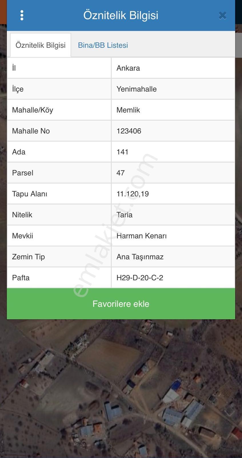 Yenimahalle Memlikte Tapulu 2224m2 Satılık Arsa - Görsel 3