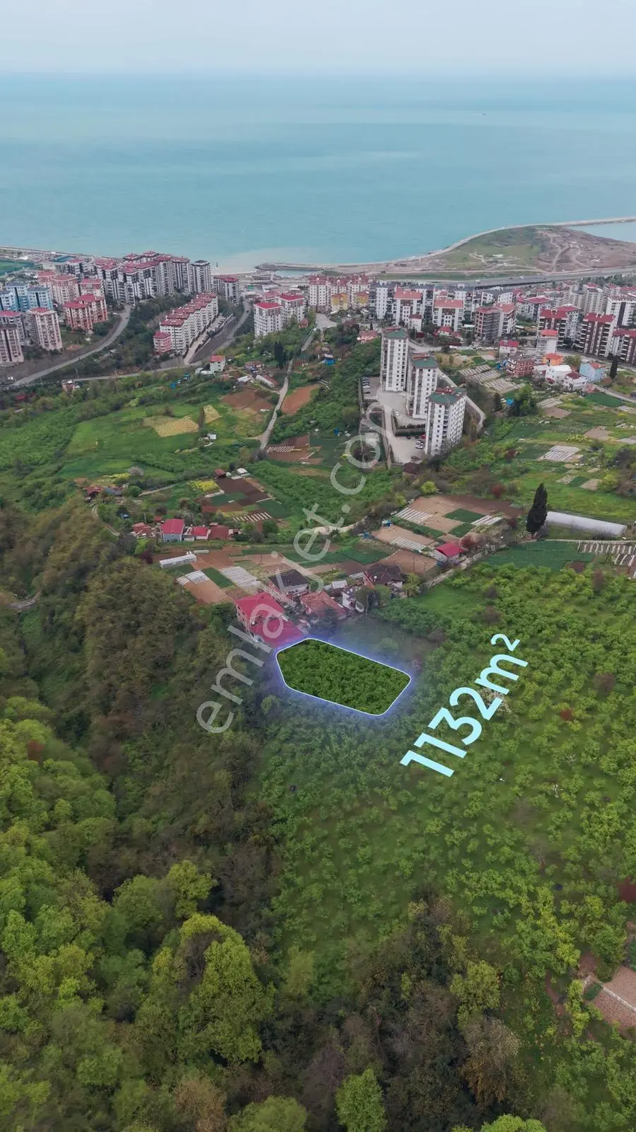 1 Nolu Beşirli'de Eğimsiz Deniz Manzaralı Satılık Arazi - Görsel 3