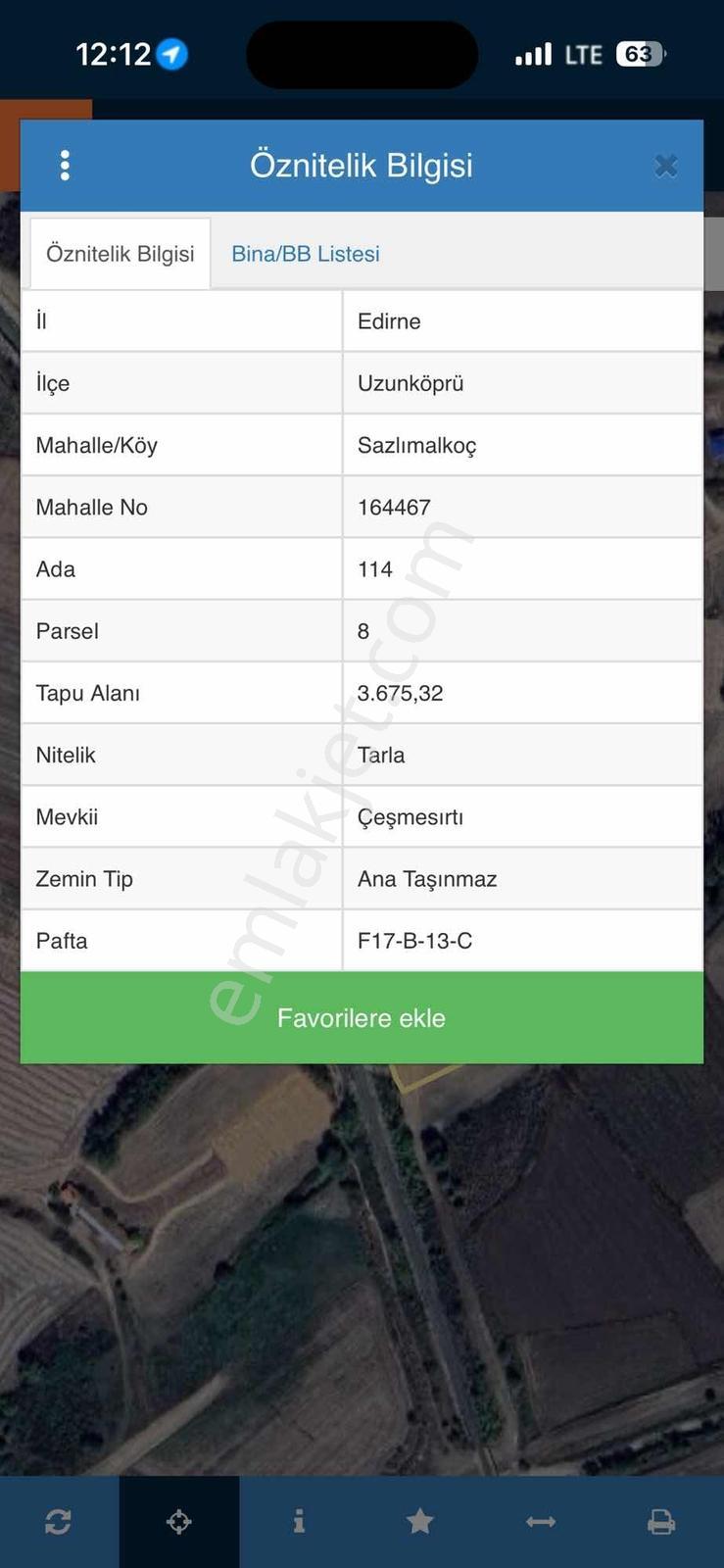 Sazlımalkoç Köyünde Tren Yolu Dibi Tek Tapu 3675 M2 - Görsel 20