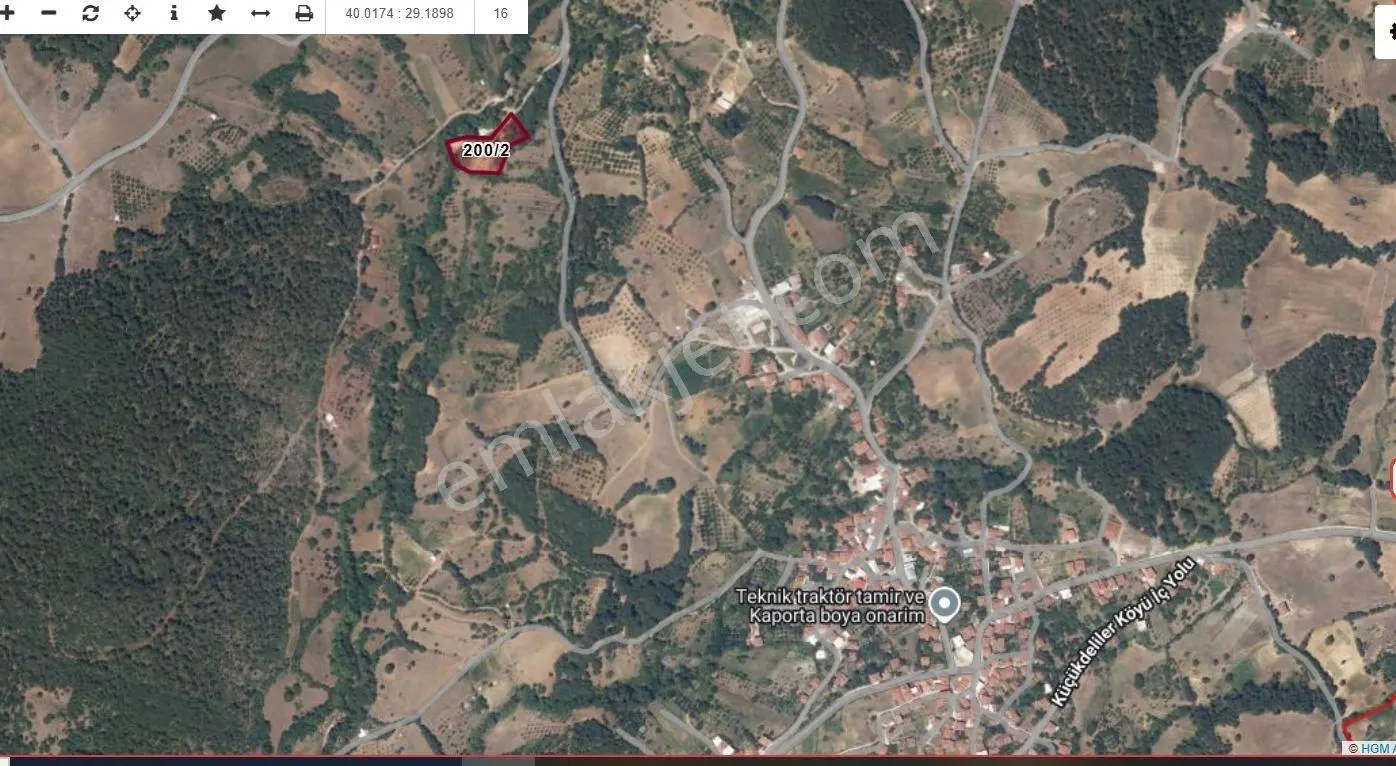 Bursa, Küçükdeliler Köyü Satılık 4.300 M2 Bahçe (tarla) - Görsel 32