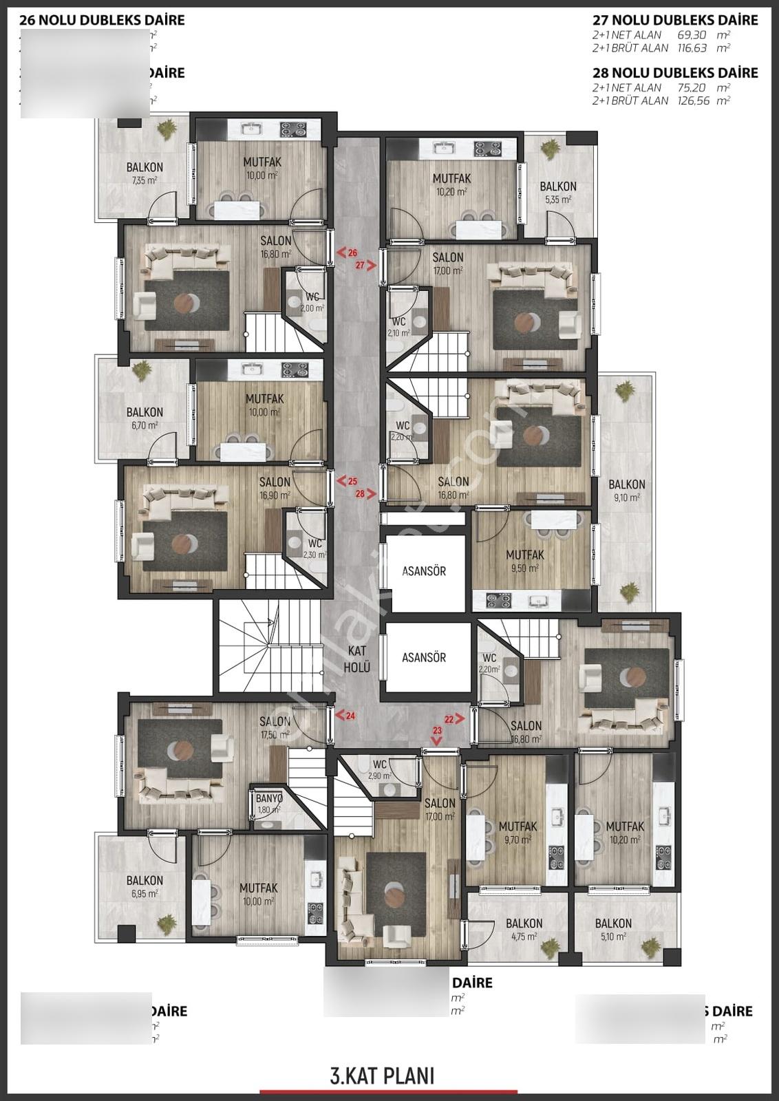 Akçalar'da Projeden Satılık 1+1 Bahçe Katı Daire - Görsel 10
