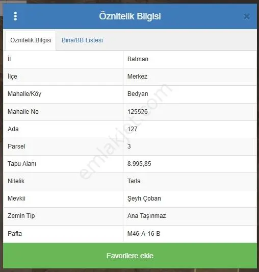 Emlak 72'den Bedyan'da Yatırımlık Müstakil Tarla