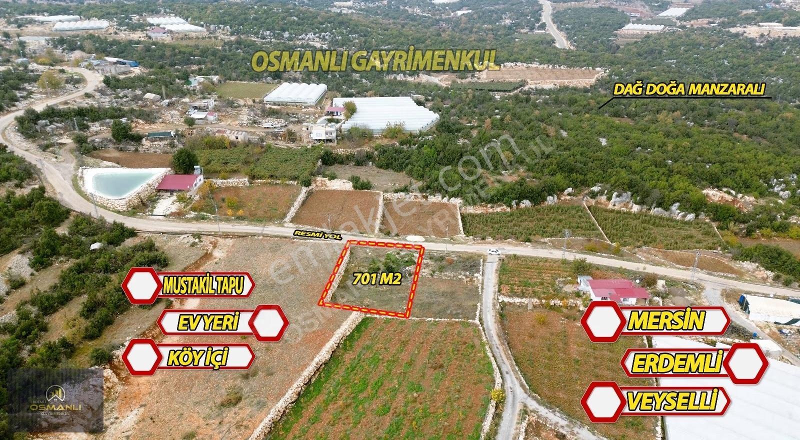 Köyiçi Fırsat Arsa 700 M2 Asvalt Yola Sıfır Su Elektrik Dibinde - Görsel 4