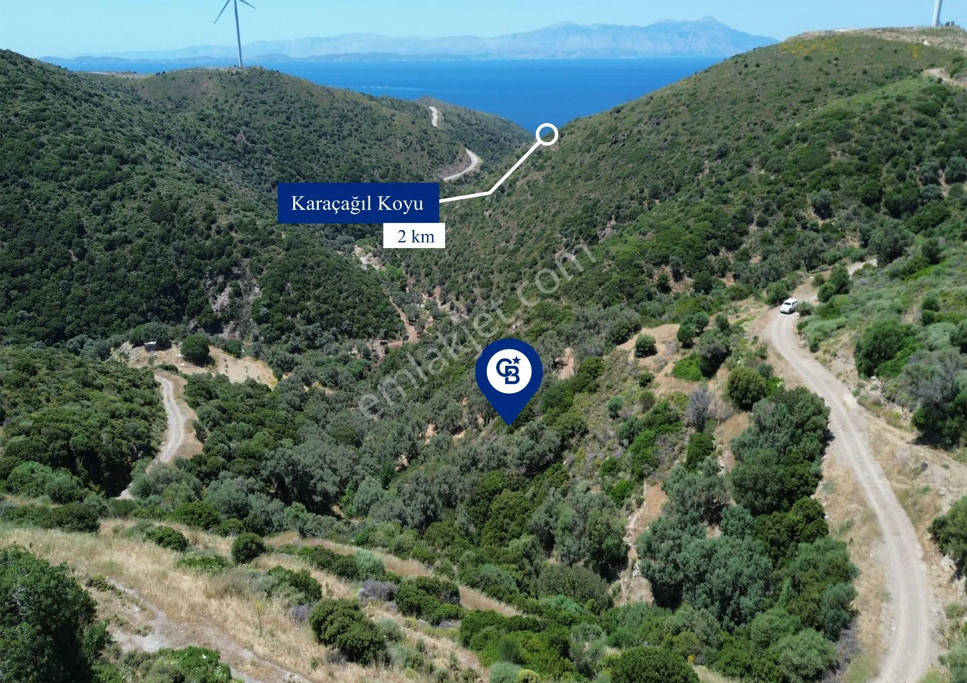 Sarpıncık'ta Deniz Manzaralı 7312 M² Yatırımlık Arazi - Görsel 4
