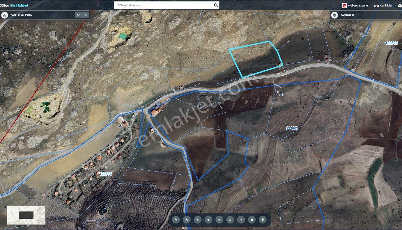 Gölbaşı Gerder Toki Yakını Asfalta Cephe 100m2 Hisse Tarla - Görsel 3