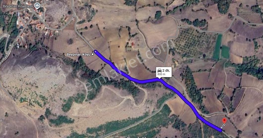 İznik Gölü Yakını Bursa Beypınar Köyü'nde 12dönüm Yola Cephe Yatırımlık Tarla