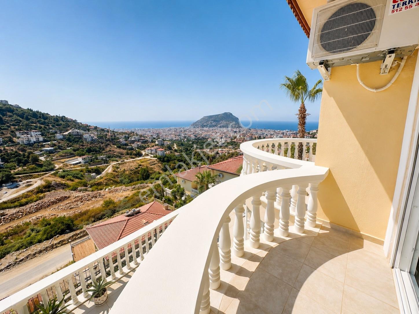 Alanya Tepe 4+1 350m2 3 Balkon,otopark,havuz,eşyalı,kale Manzara - Görsel 34