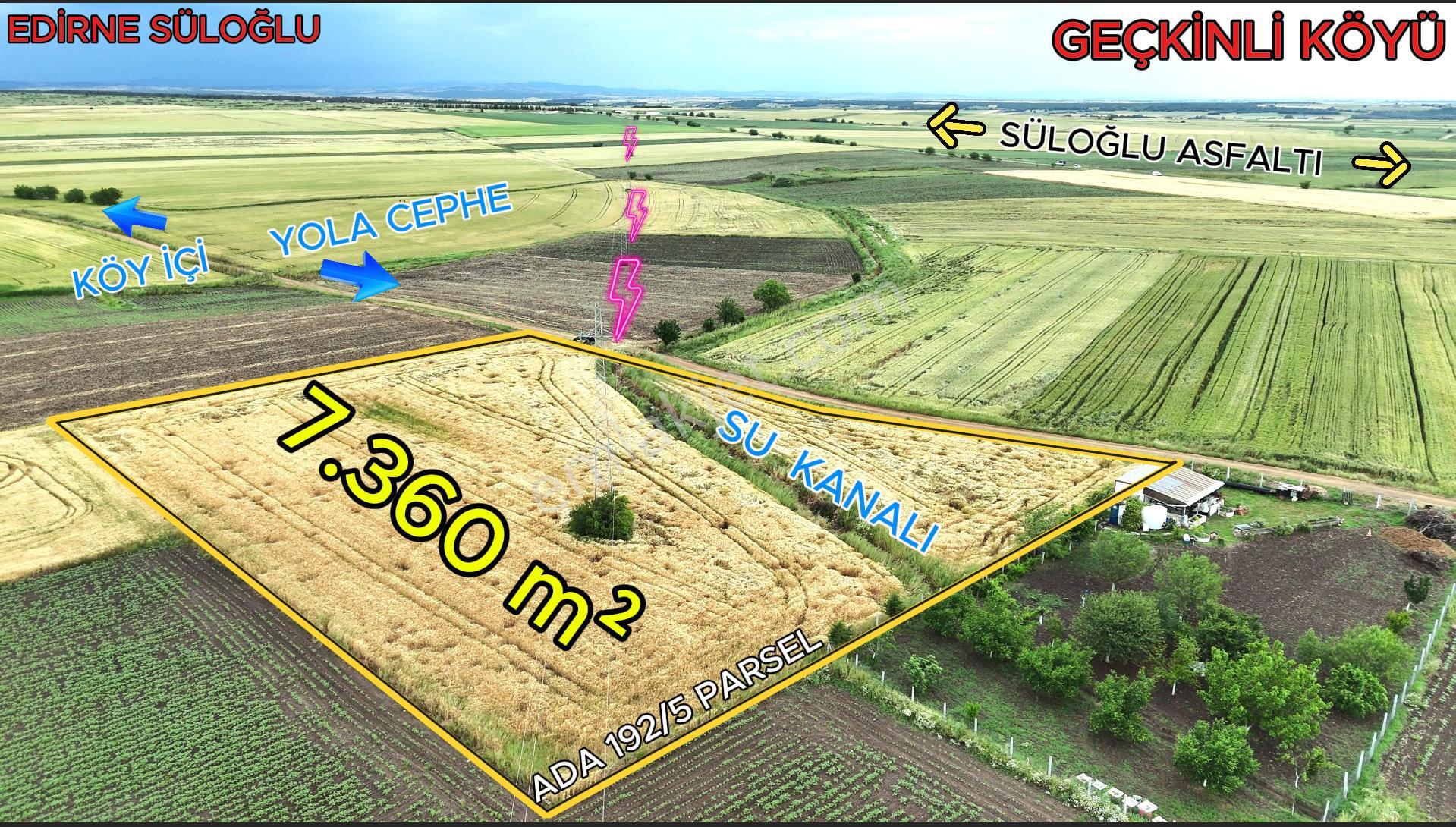Edirne Süloğlu Geçkinli'de İmara 250m Sulanabilir Verimli 7360m² - Görsel 8