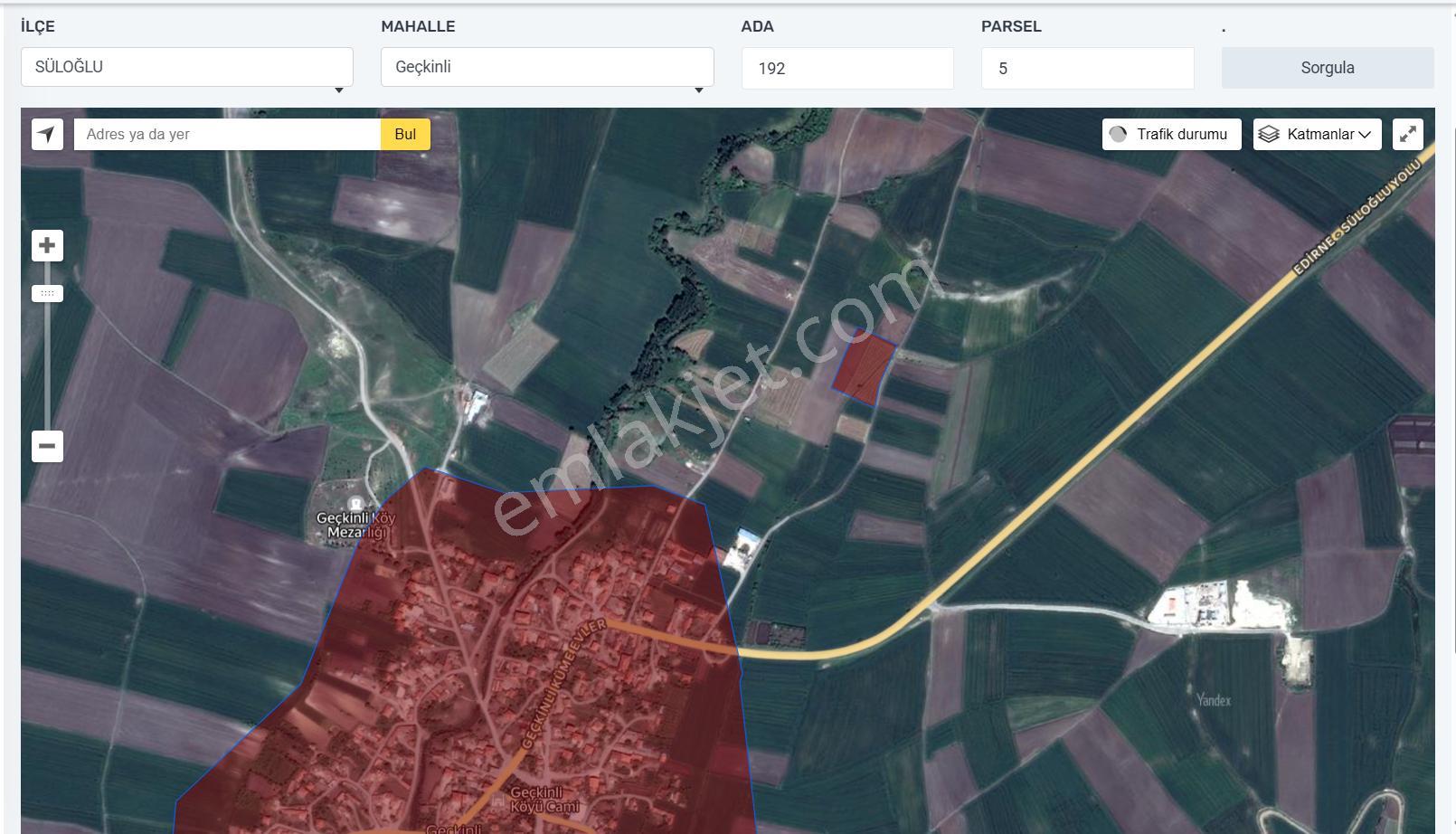 Edirne Süloğlu Geçkinli'de İmara 250m Sulanabilir Verimli 7360m² - Görsel 23