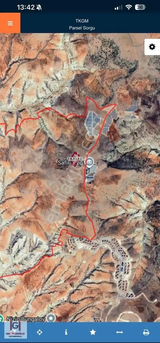 Nizip Turlu Mh Çiftlik-ges Projesine Uyan 25.155.m Satılık Arazi - Görsel 2