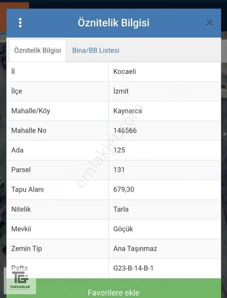Tarcanlar'dan Satılık İzmit Kaynarca Köye Yakin Lokasyon Tarla - Görsel 3