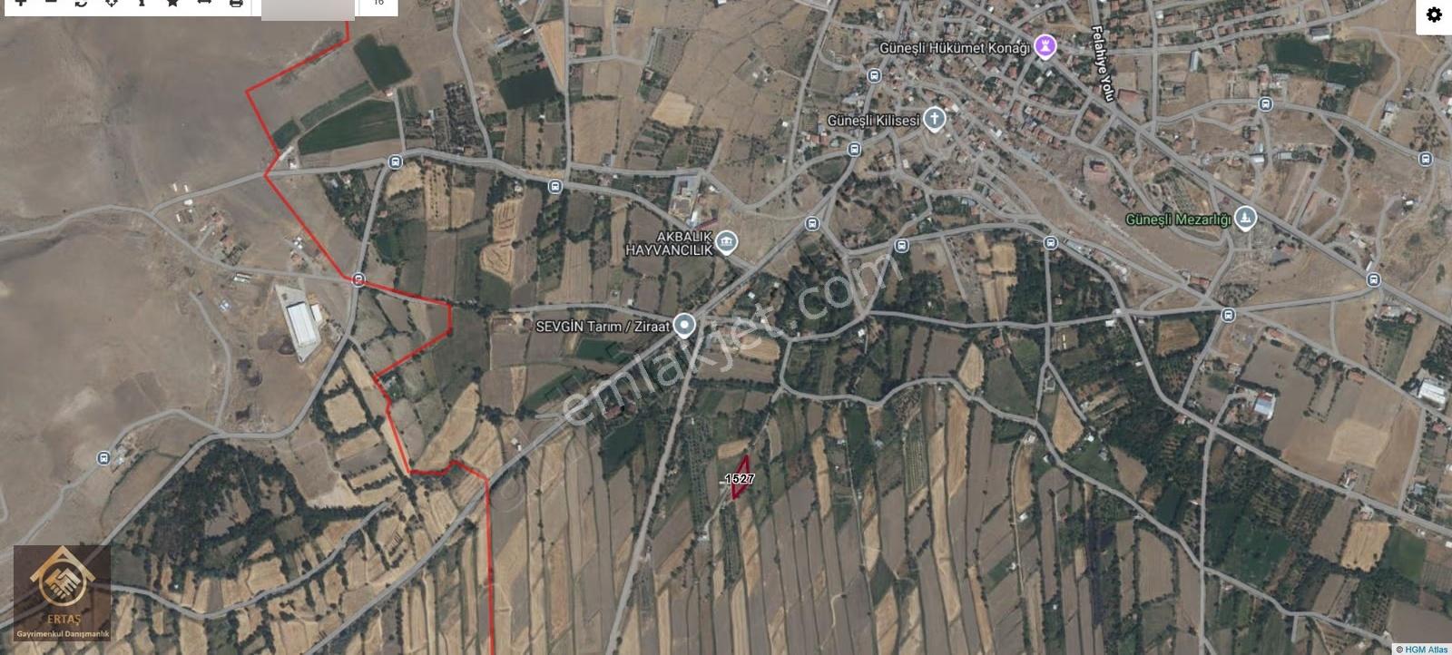Güneşlide Tek Tapu Yol Cepheli Satılık Arsa/tarla/arazi - Görsel 6