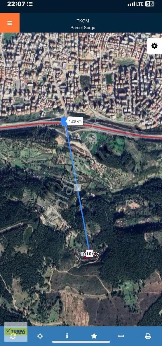 Buca Batı Çıkışı Dereköy'de Tek Tapu Manzaralı Tarla