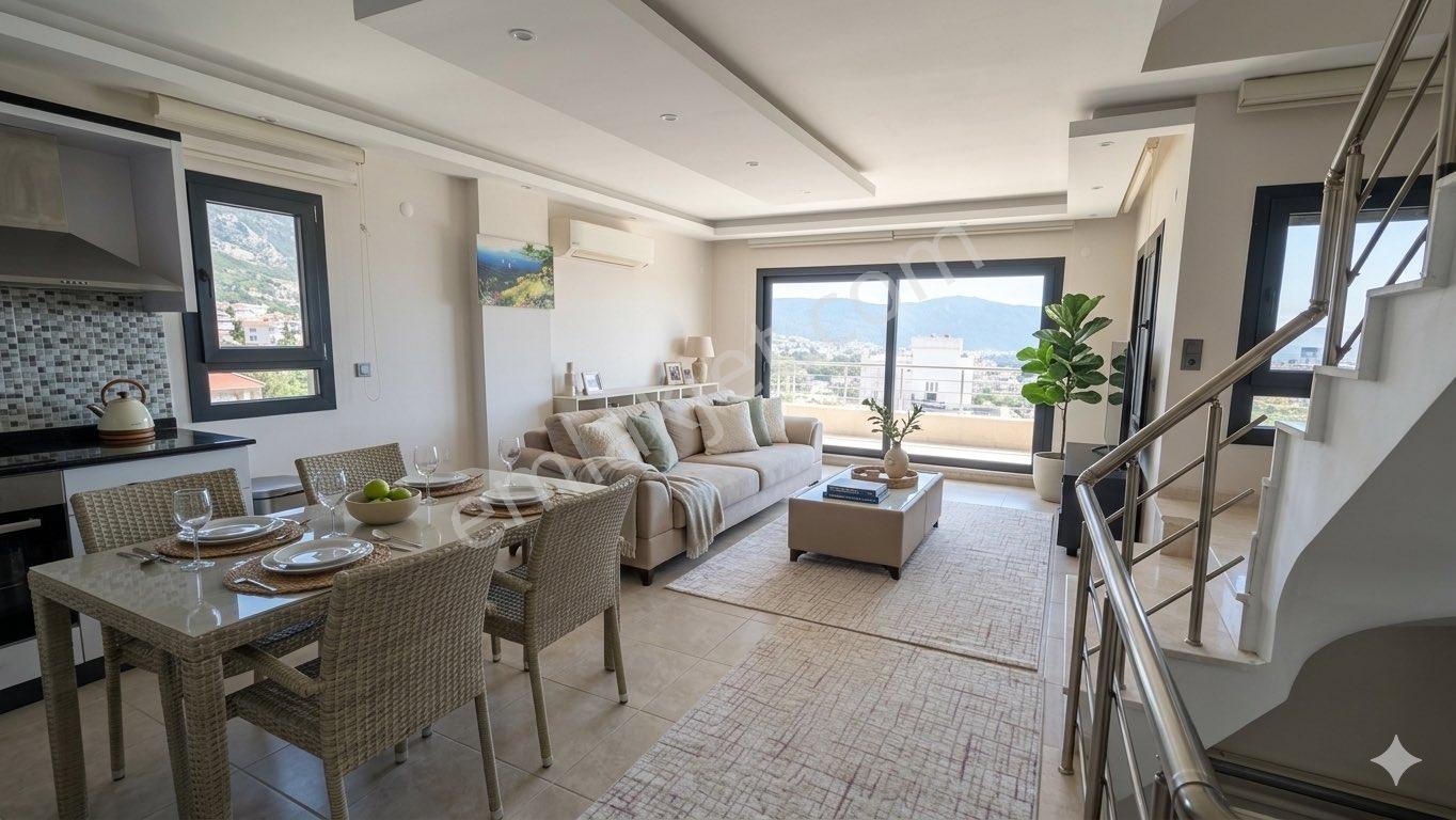 Didim Akbük’de Panaromik Deniz Manzaralı Triplex Müstakil Villa - Görsel 10
