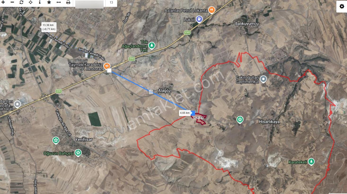 Cb Vizyon Sincan Temelli Hisarlıkaya'da Yatırımlık Satılık Tarla - Görsel 5