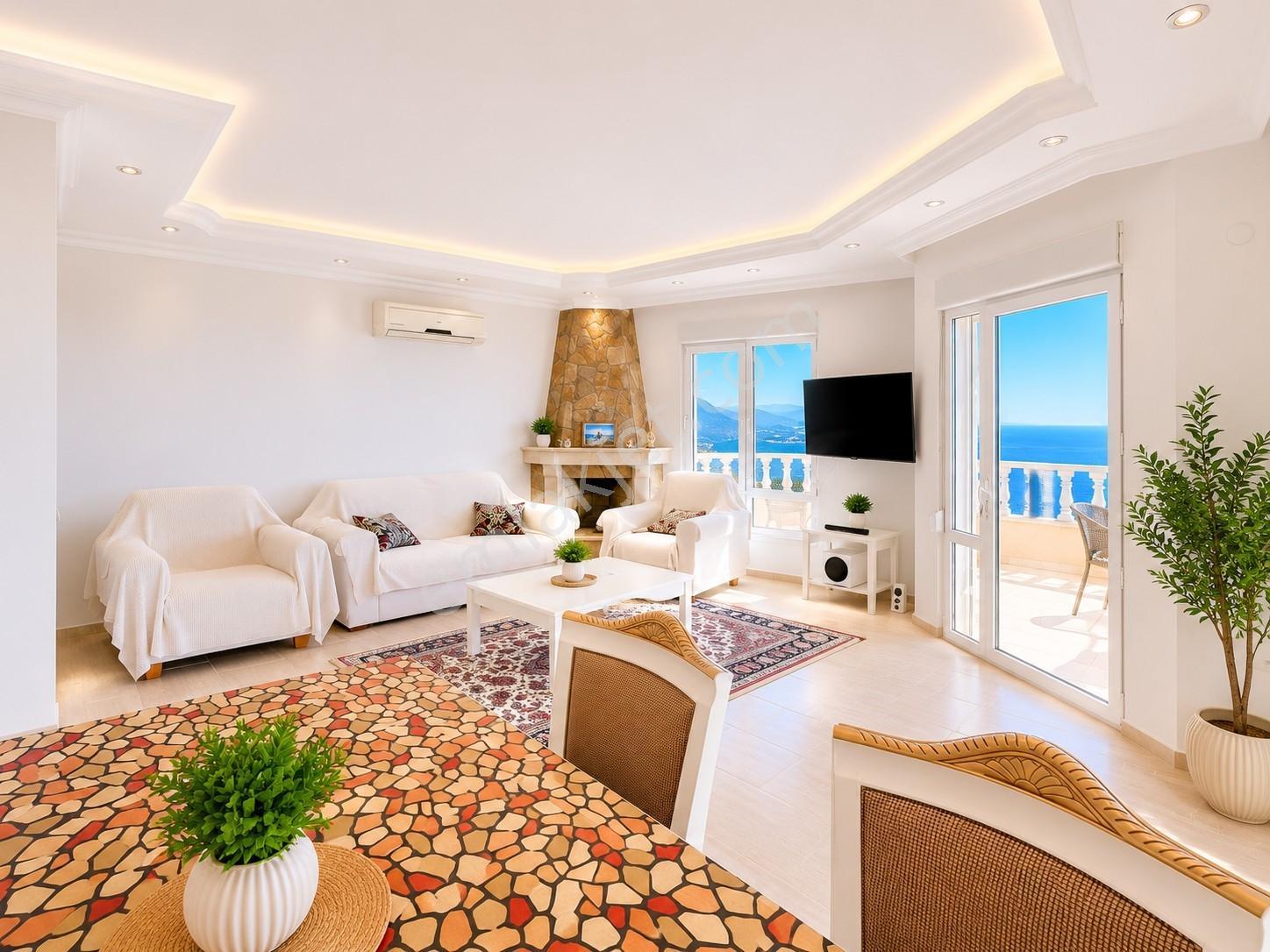 Alanya Bektaş 3+1 150m2 Eşyalı,alanya Kale Deniz Şehir Manzaralı - Görsel 26
