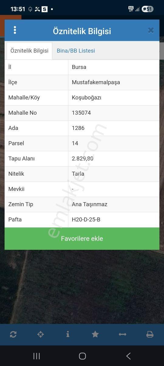 Öztarlacıdan Satılık Arazi Resmi Yola Cephe Köye 800 Metre - Görsel 6
