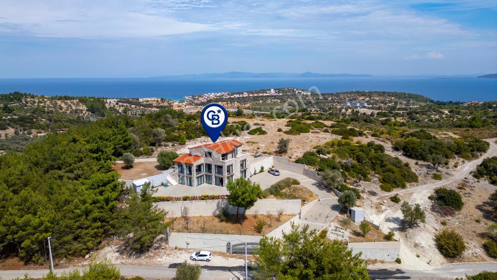 Karaburun Mordoğan'da Panaromik Deniz Manzaralı Taş Villa - Görsel 31