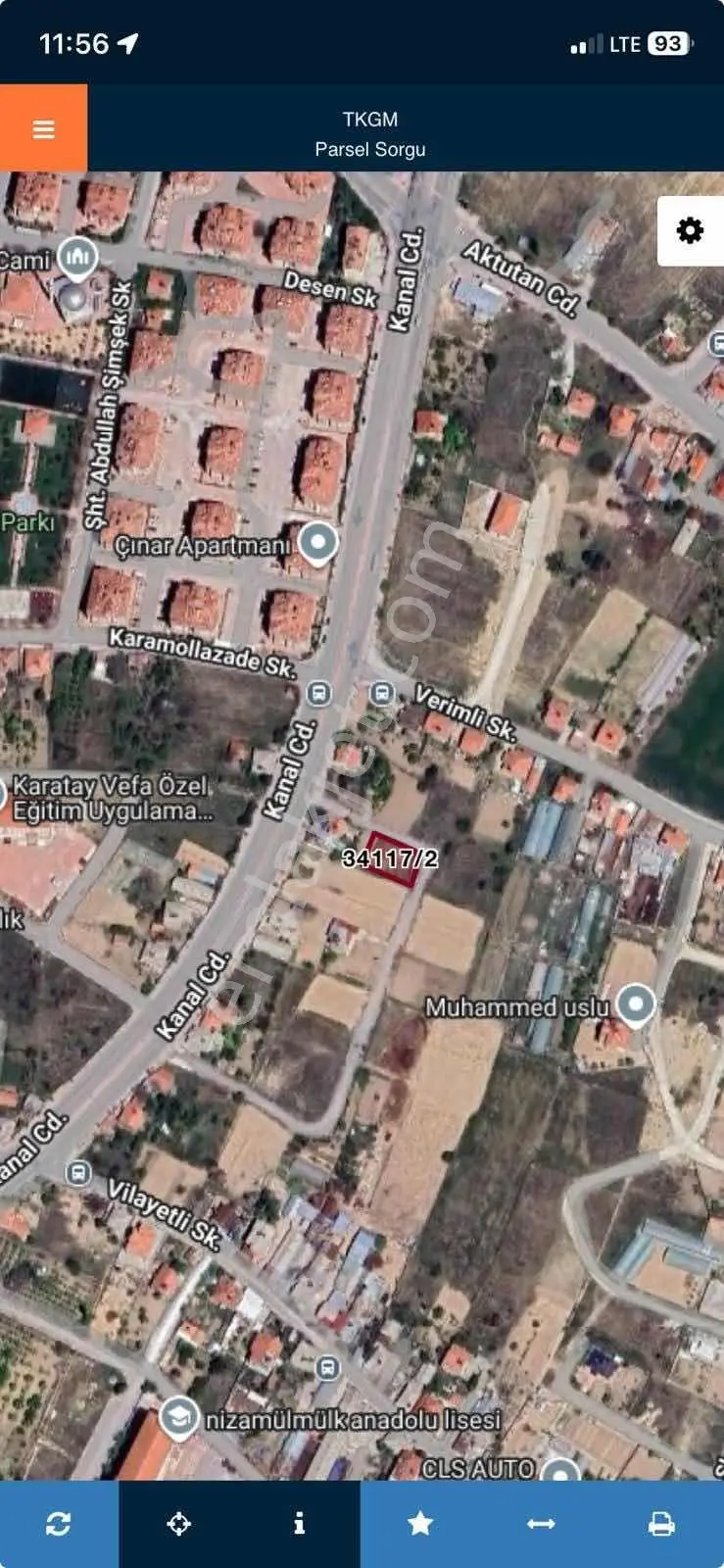 İstiklal Mah.kanal Caddesi Yanı 510 M2 Köşe Parsel - Görsel 5
