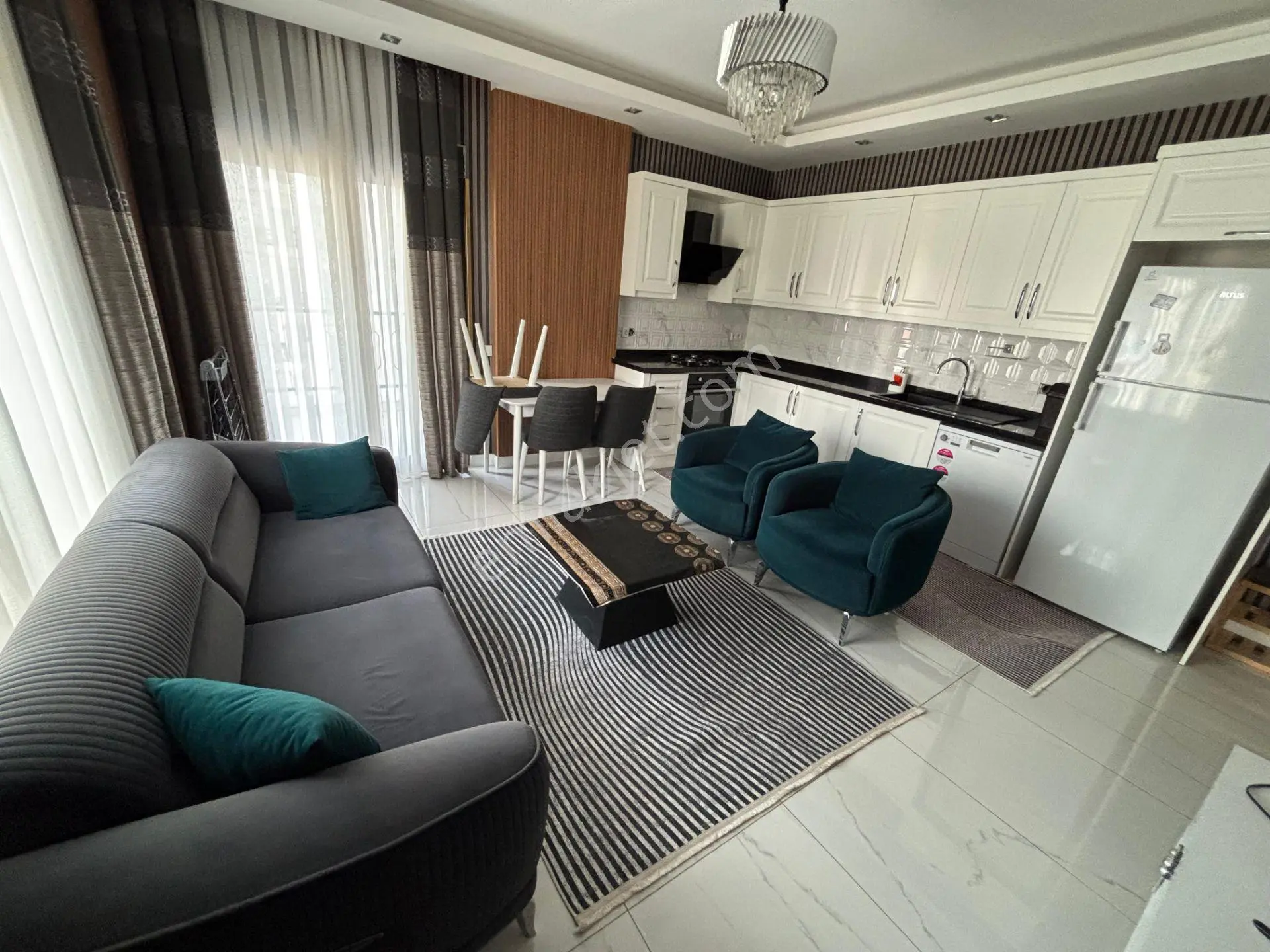 Volantis Tower Rezidans'ta Uzun Dönem Kiralık 1+1 Lüks Eşyalı Daire Mahmutlar Mahallesi - Görsel 2