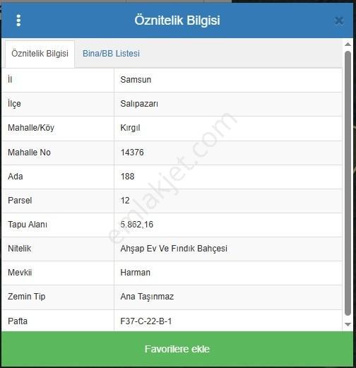 Samsun Salı Pazarı Kırgıl Ev Ve Fındık Tarlası - Görsel 8