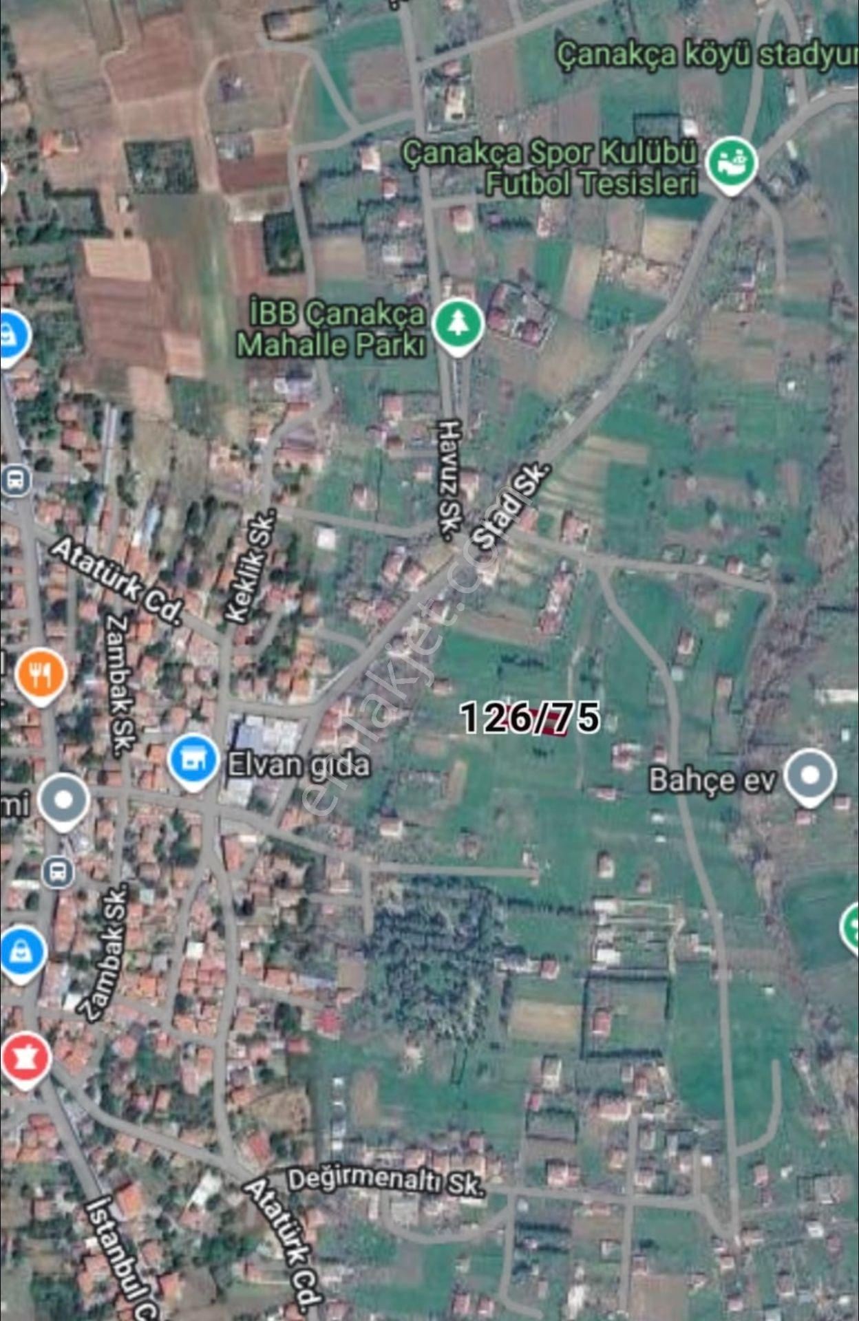 Çatalca Çanakça Mahallesinde Satılık Orman Manzaralı Kadastro Yolu Önü 687 M2 Müstakil Tapulu Tarla - Görsel 25