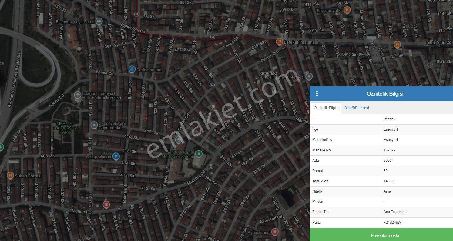 Esenyurt Mh.4 Kat Konut İmarlı Satılık Arsa - Görsel 4