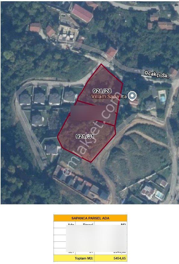 Sapanca’da Göl Manzaralı Satılık Konut (villa) İmarlı 5454 M2 Arsa - Görsel 19