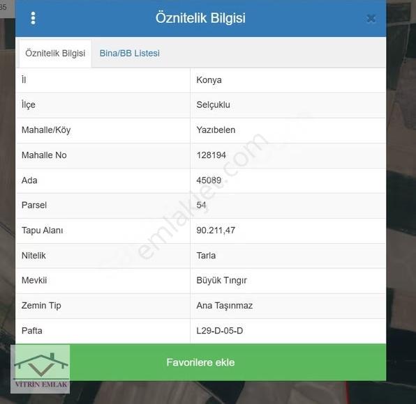 Yatırımcısına Selçuklu Yazıbelende Müstakil Tapulu Tarla - Görsel 4