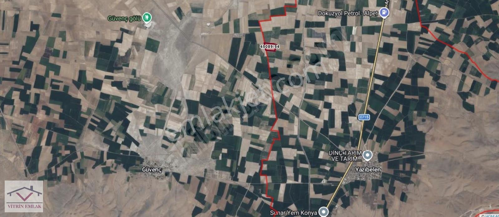 Yatırımcısına Selçuklu Yazıbelende Müstakil Tapulu Tarla - Görsel 3