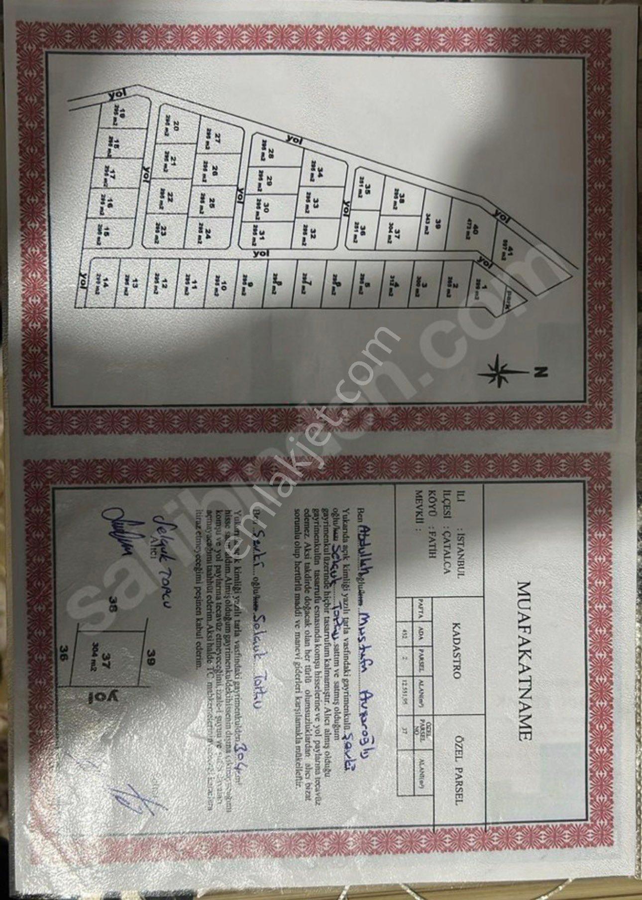 Çatalca Binkılıç Fatih Mahallesi 307 Metre Çaplı Muafakatnameli - Görsel 4