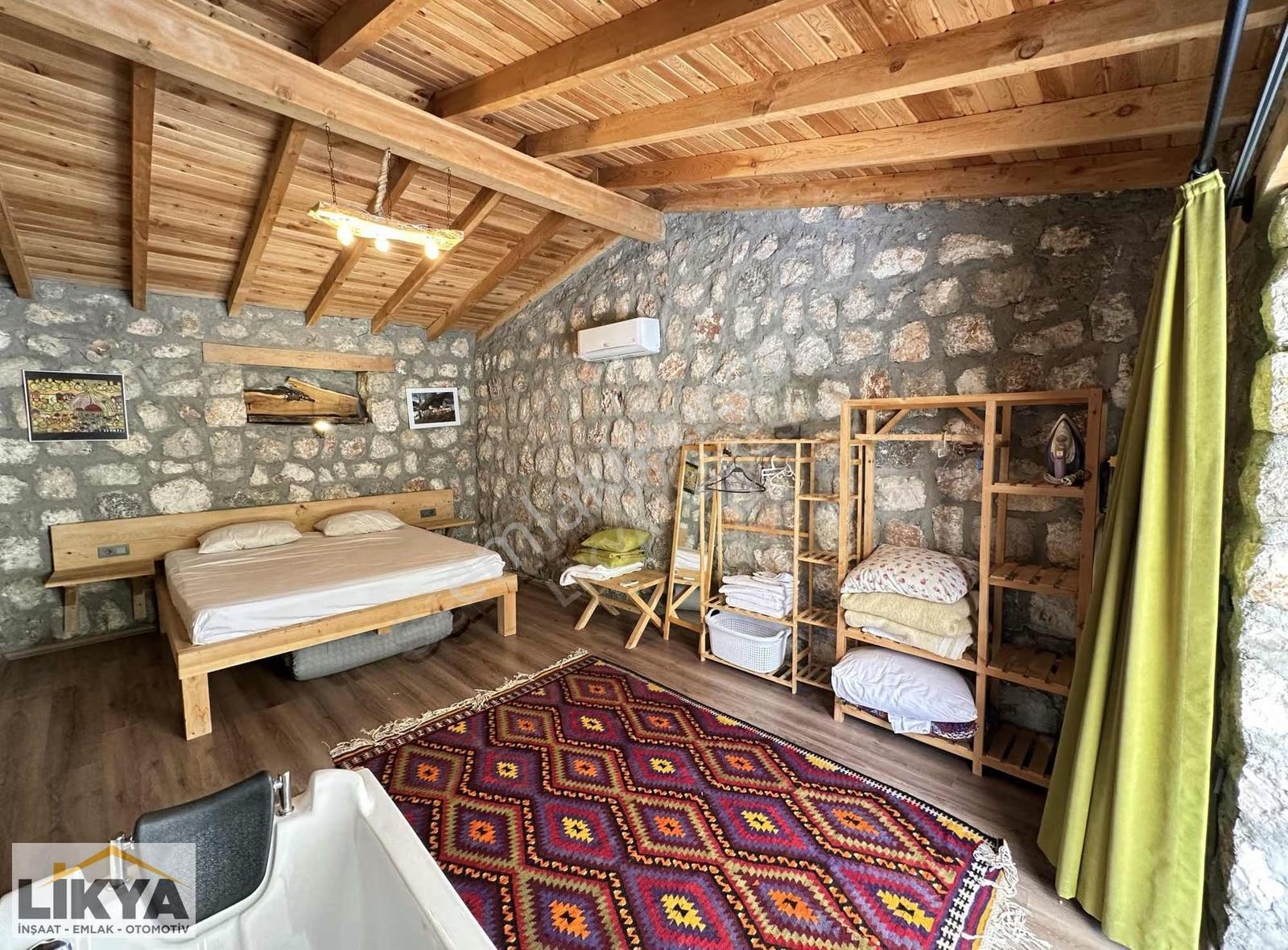 Fethiye Ölüdeniz Mah.de 1+1 Uzun Dönem Kiralık Taş Villa - Görsel 16