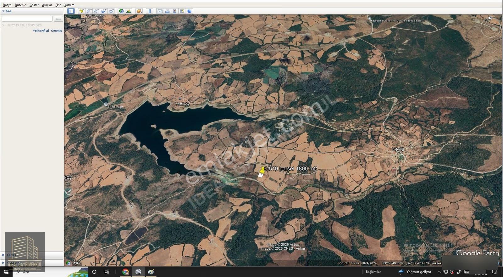 Çanakkale Bayramiç Köylü'de Gölete Yakın 1800 M2 Fırsat Tarla - Görsel 10