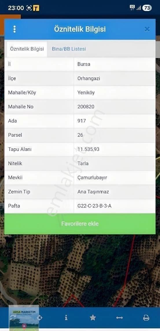 Yeniköye Yakın 11535 M2 Çok Güzel Konumda Tarla - Görsel 4