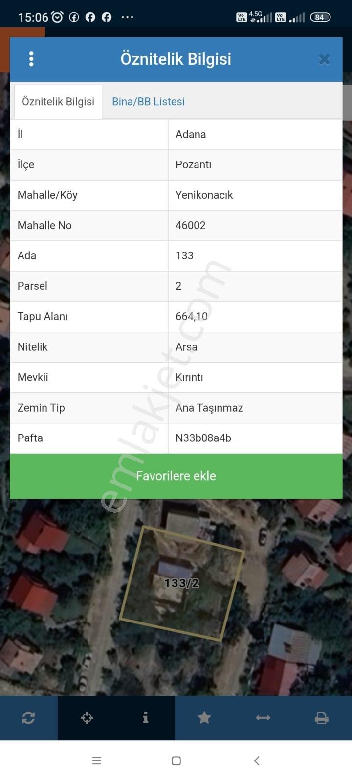 Kar Emlaktan Yenı Konacık Kırıntı Mevkıınde 660 M2 Satılık Arsa