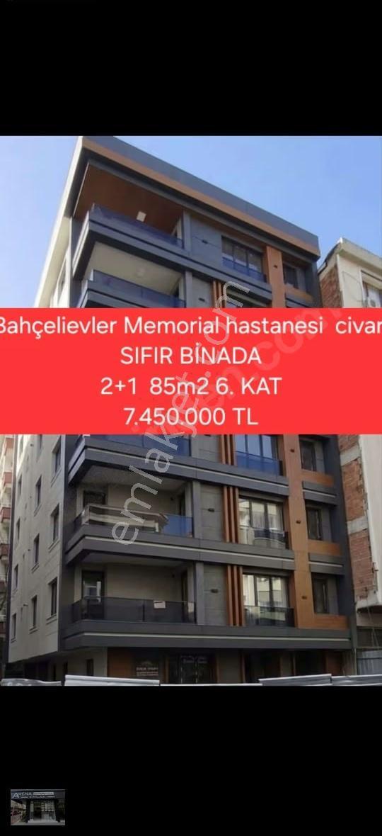 Bahçelievler Memorial Hastanesi Civarı Sıfır Binada 2+1 6.kat