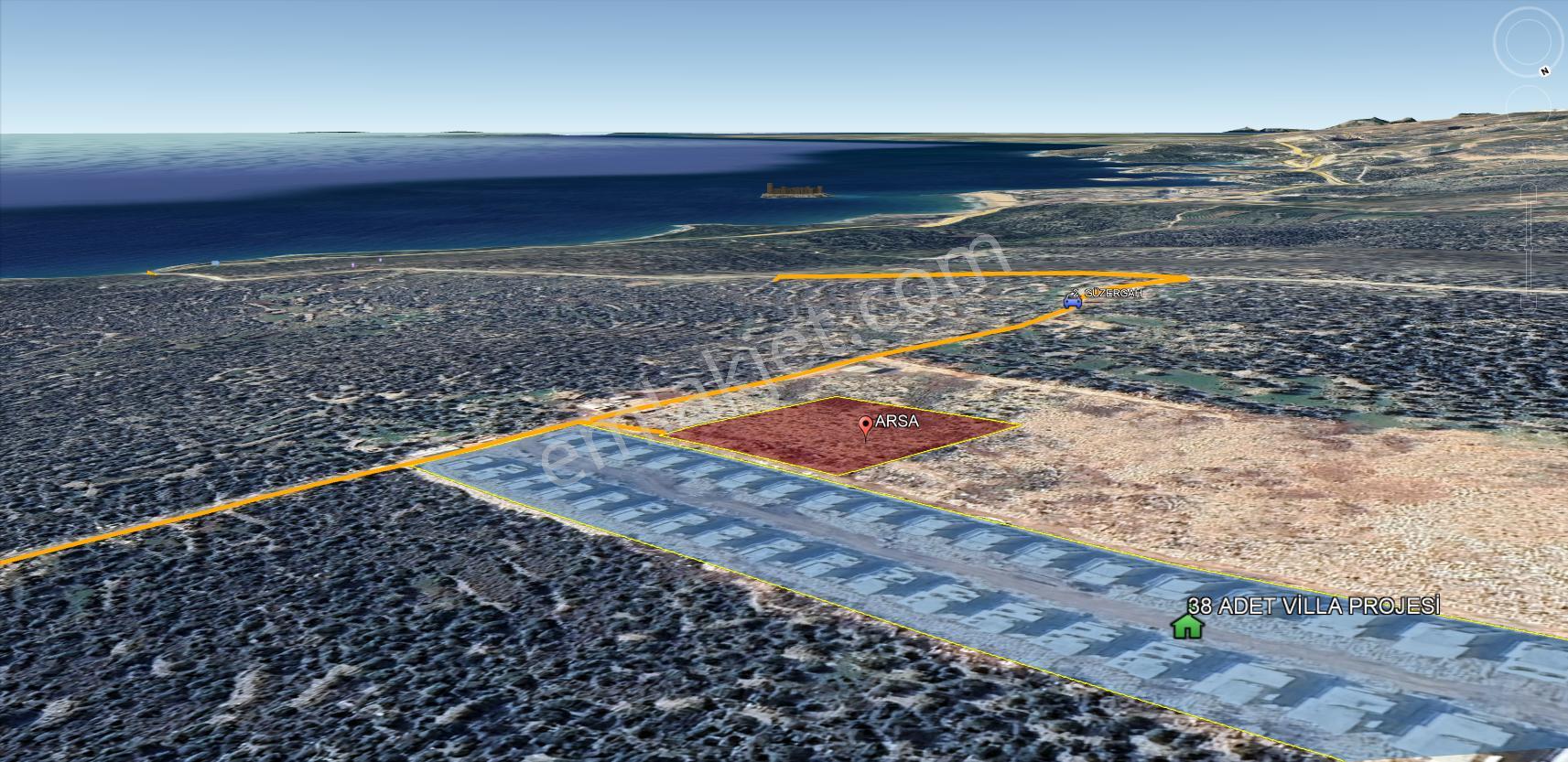 Mersin Erdemli Kızkalesi'nde 5476 M2 Satılık Arsa - Görsel 2