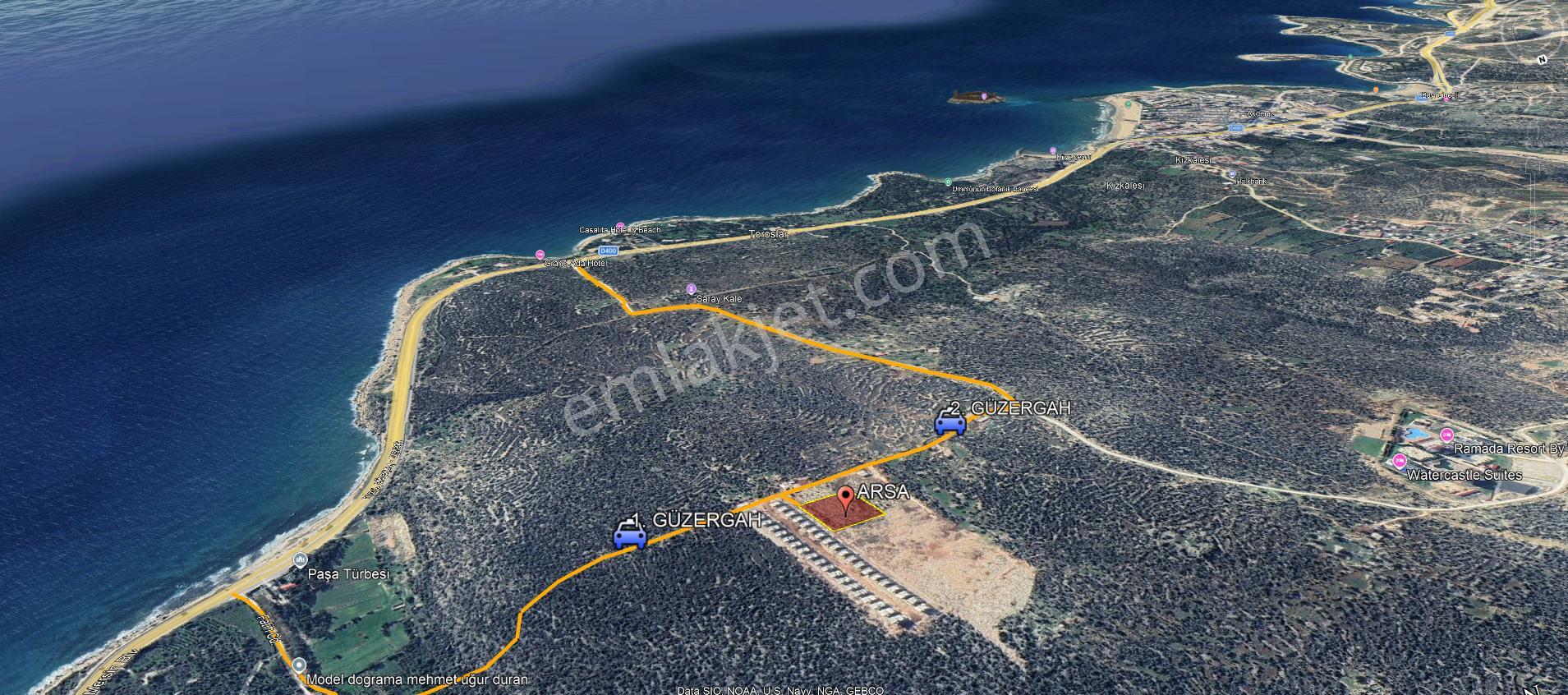 Mersin Erdemli Kızkalesi'nde 5476 M2 Satılık Arsa