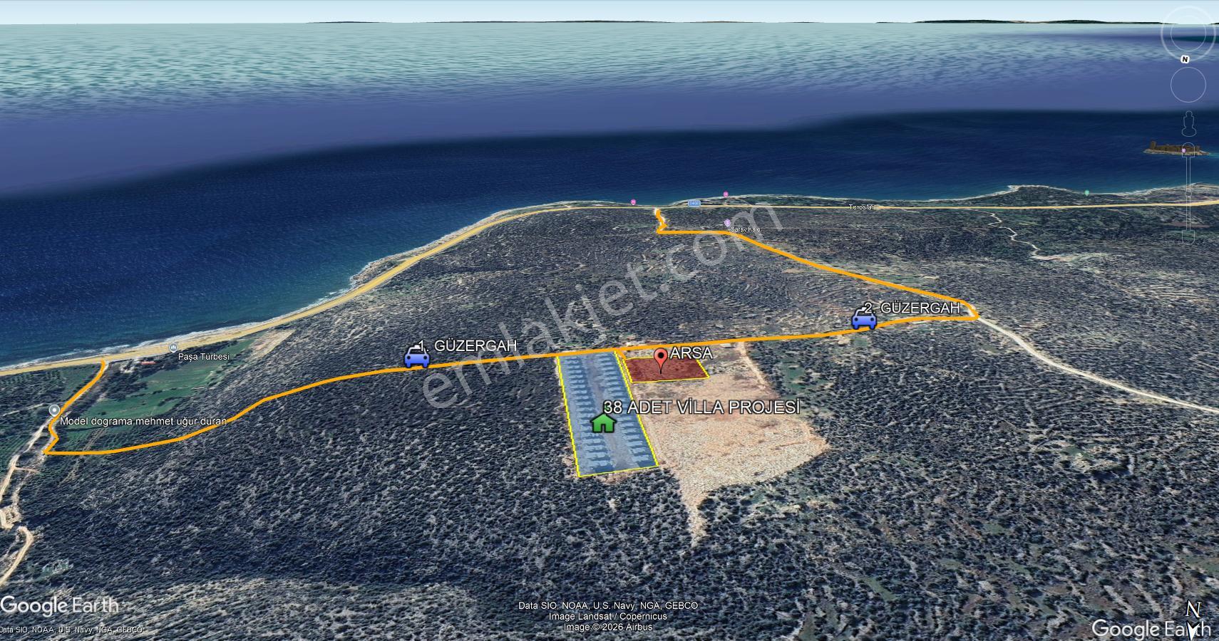Mersin Erdemli Kızkalesi'nde 5476 M2 Satılık Arsa - Görsel 4