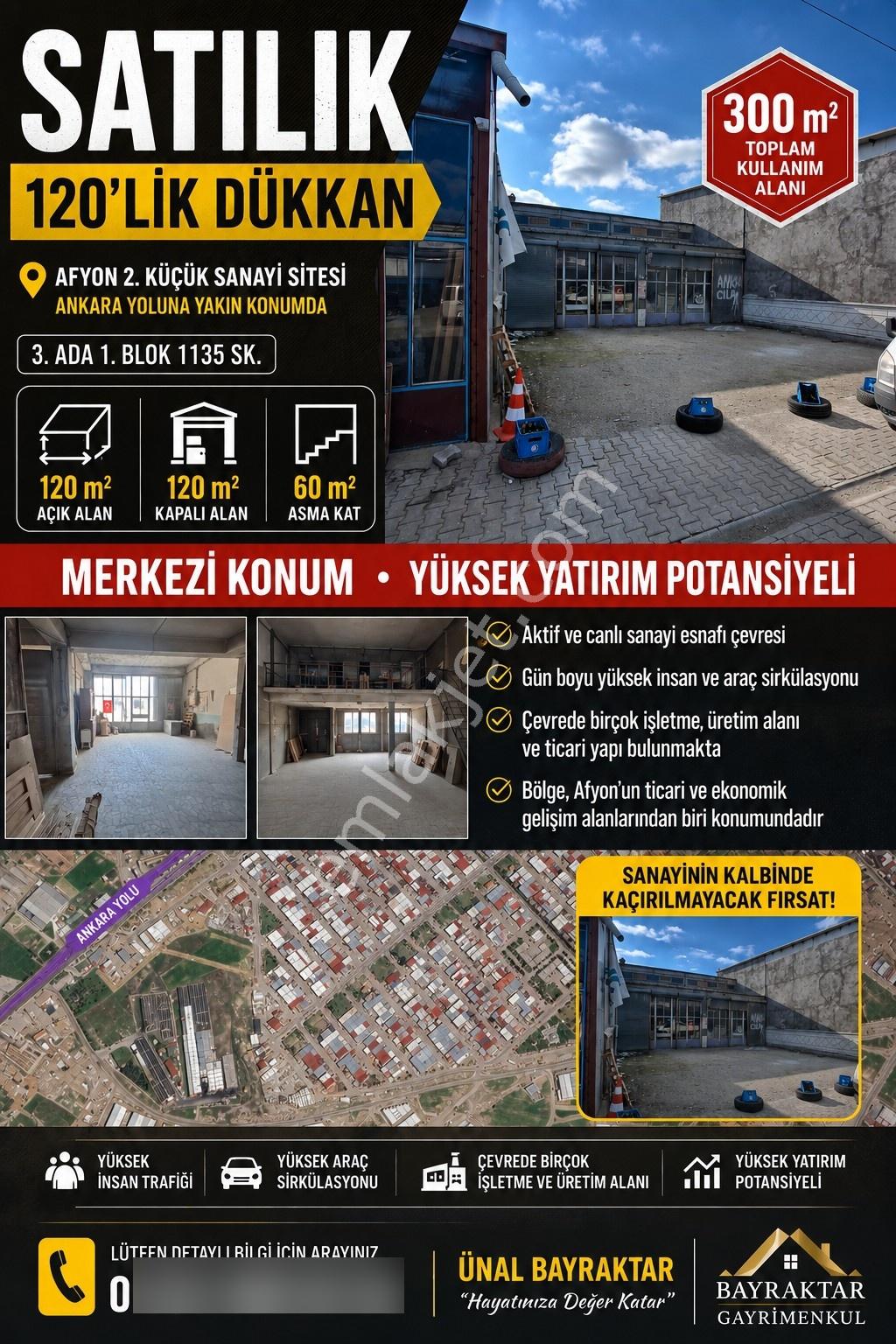 2.küçük Sanayi Satılık Dükkan 120m2 Ankara Yoluna Yakın Konum