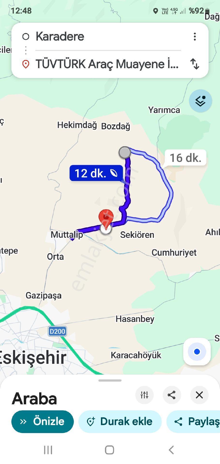 Eskişehir Karadere Köyünde Satılık 8614 M2 - Görsel 4