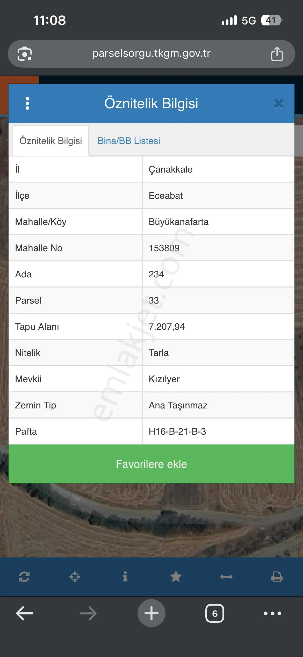 Büyükanafarta Ovasında Satılık Denize Ve Köye Yakın Tarla
