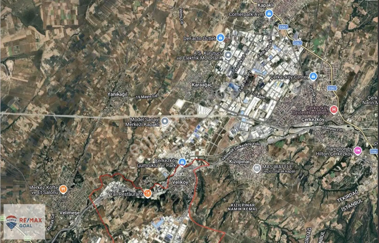Çerkezköy Veliköy Mah.331 M2 Konut İmarlı Arsa - Görsel 5