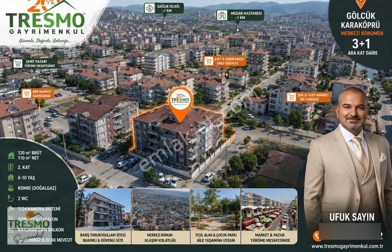 Gölcük Karaköprü'de Merkezi Konumda 3+1 Ara Kat Daire - Görsel 2