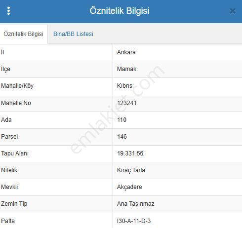 Mamak Kıbrıs'ta Yatırımlık 1.288 M² Hisse Bölgenin En Kupon Yeri - Görsel 4